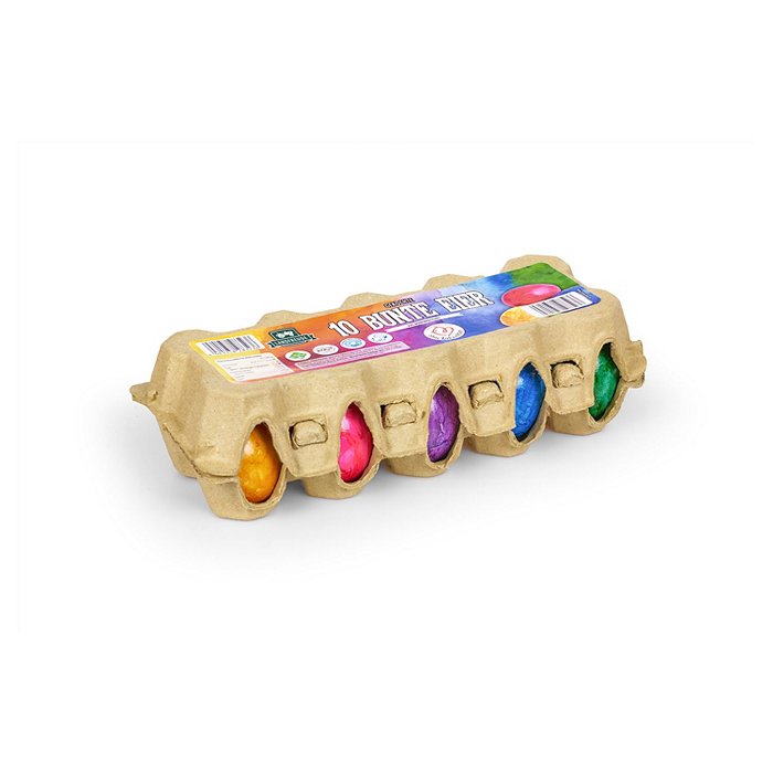 LANDFREUDE Bunte Eier gekocht, 10er-Packung