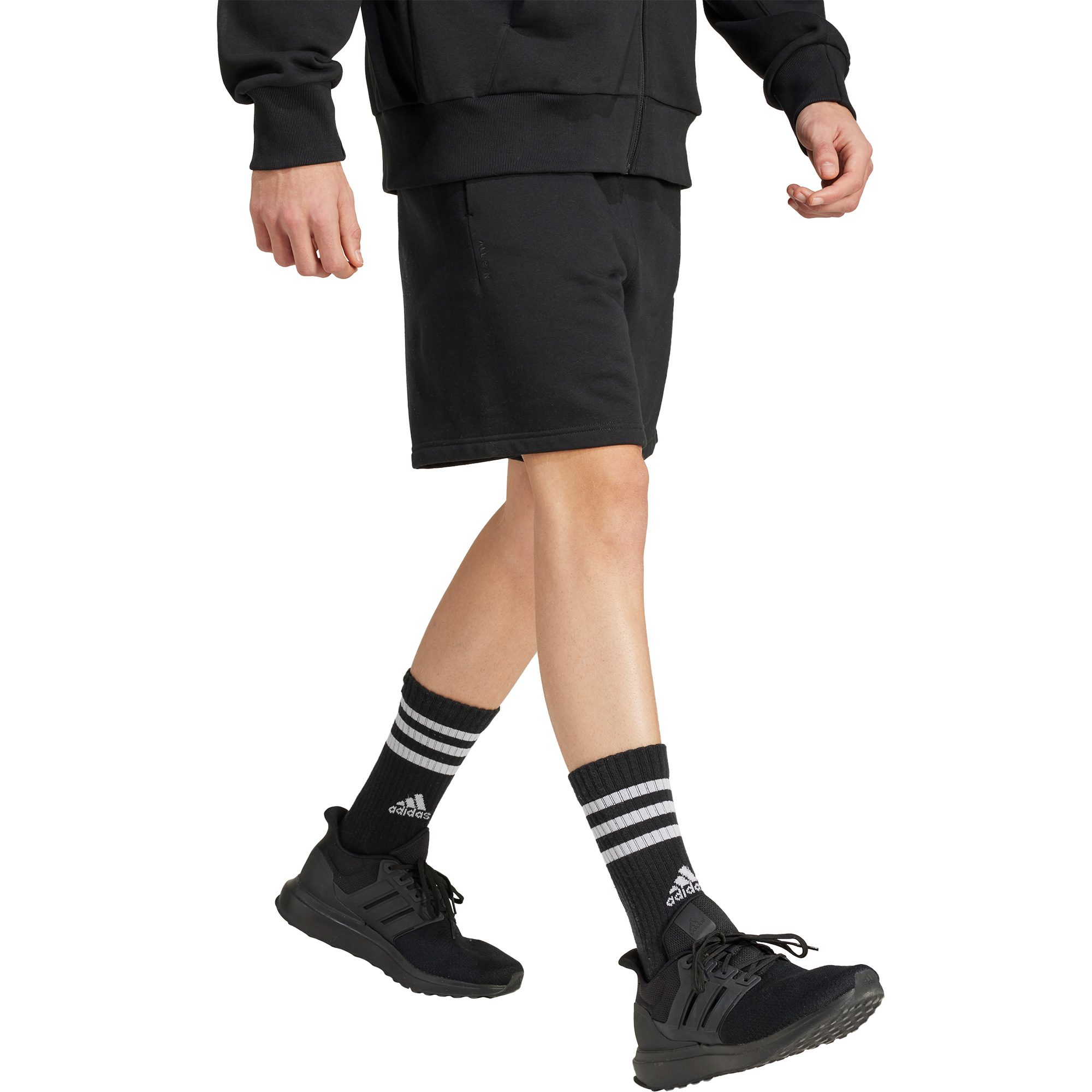 adidas All SZN Fleece Graphic Shorts Herren schwarz