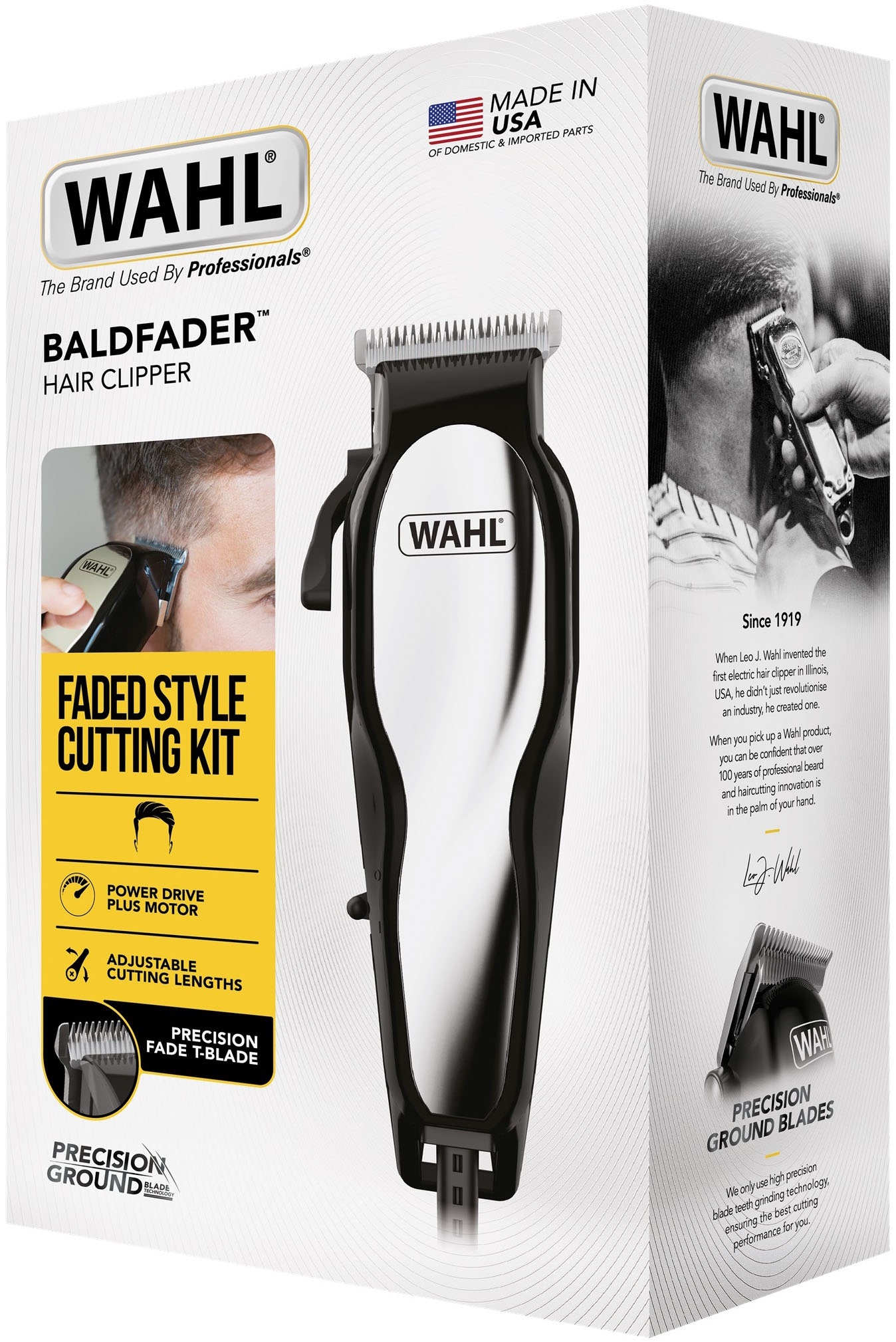 Wahl Haarschneider »Baldfader 20107.0460« 5 Aufsätze Netz-Haarschneideset