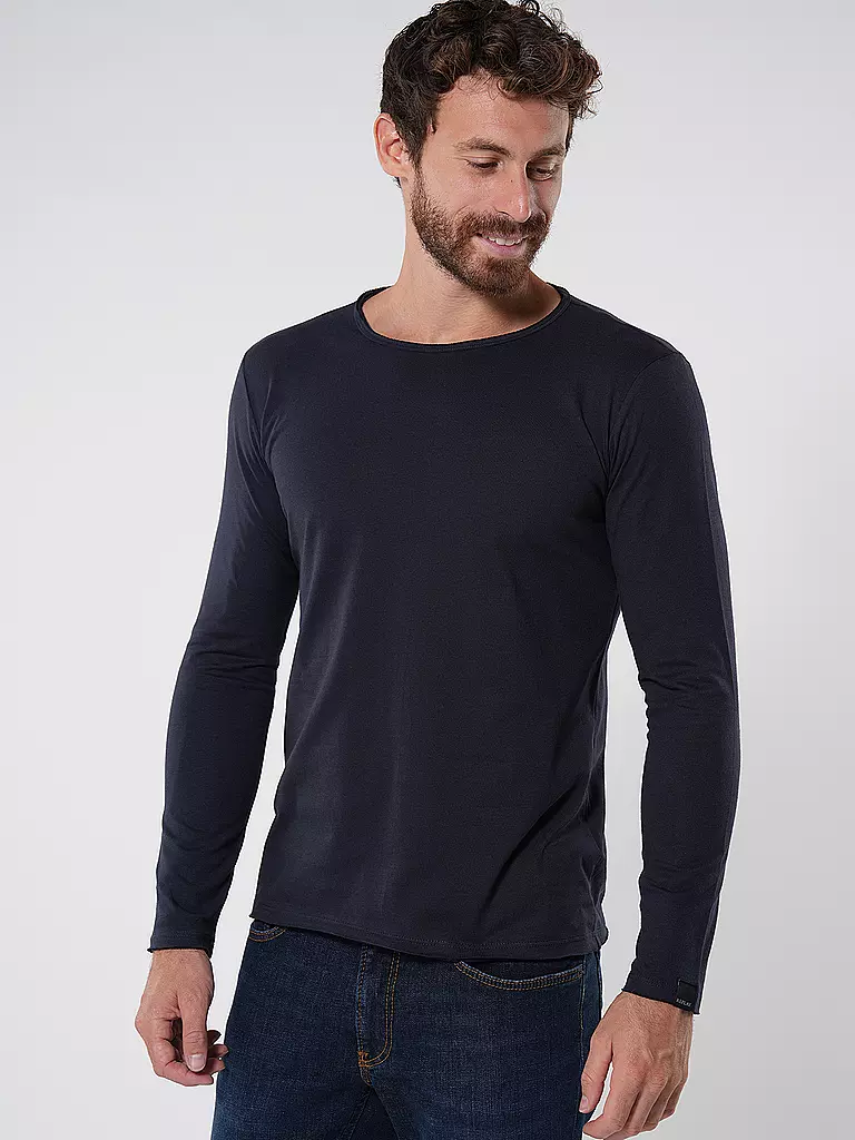 REPLAY Langarmshirt  blau