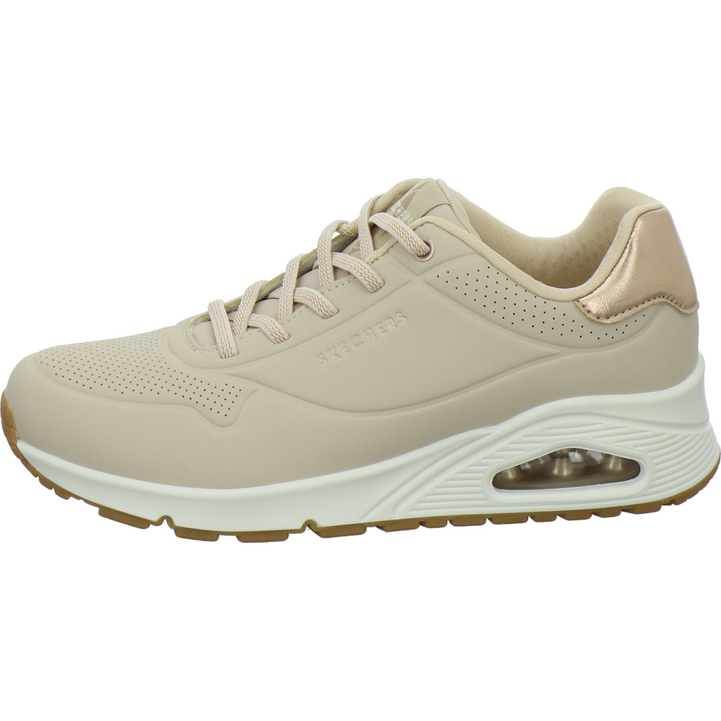 Skechers Sneaker Damen UNO SHIMMER AWAY Beige