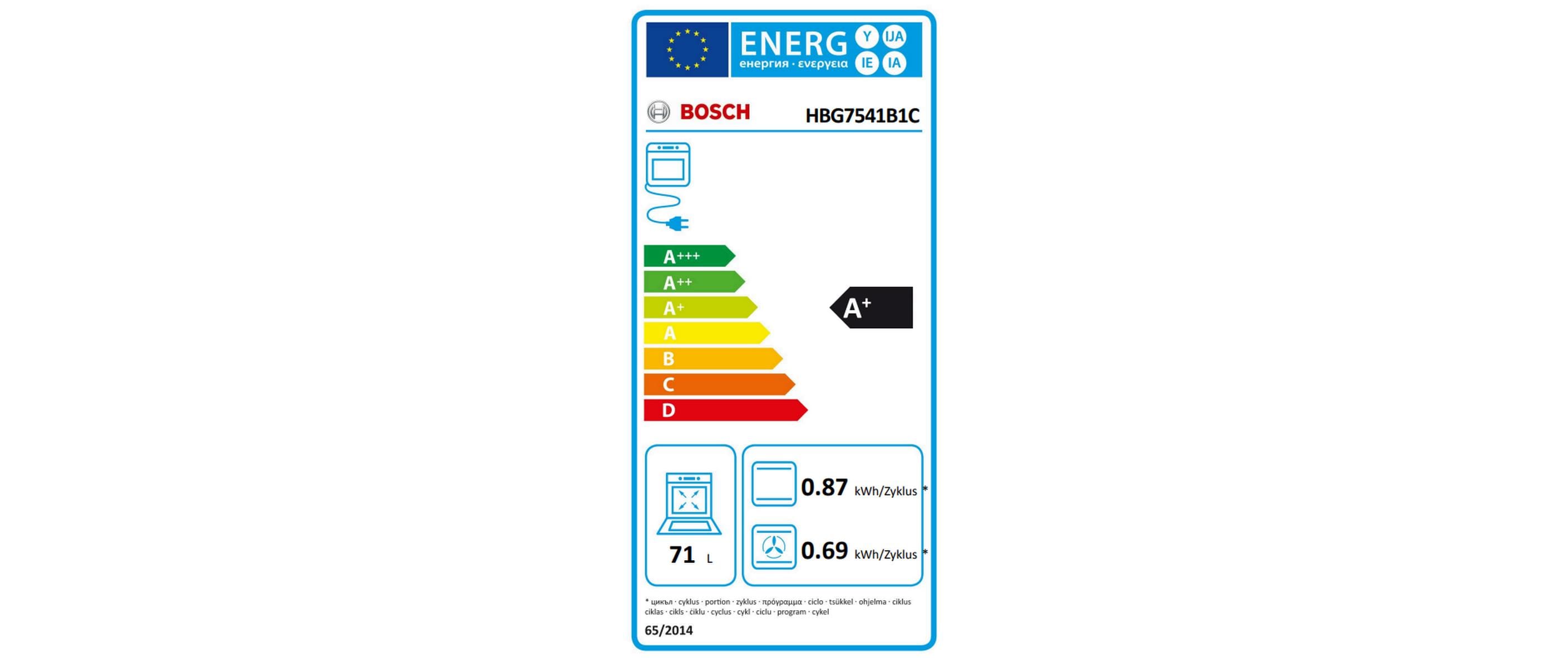 Einbaubackofen HBG7541B1C Schwarz A+<br>Backofen für den Einbau