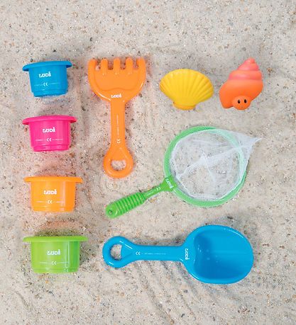 Ludi Strandbassin - 29 cm - 9 Teile - Blau m. Spielzeug