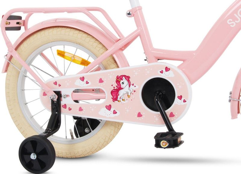 SJOEF Classic Meisjesfiets 16 inch - Roze