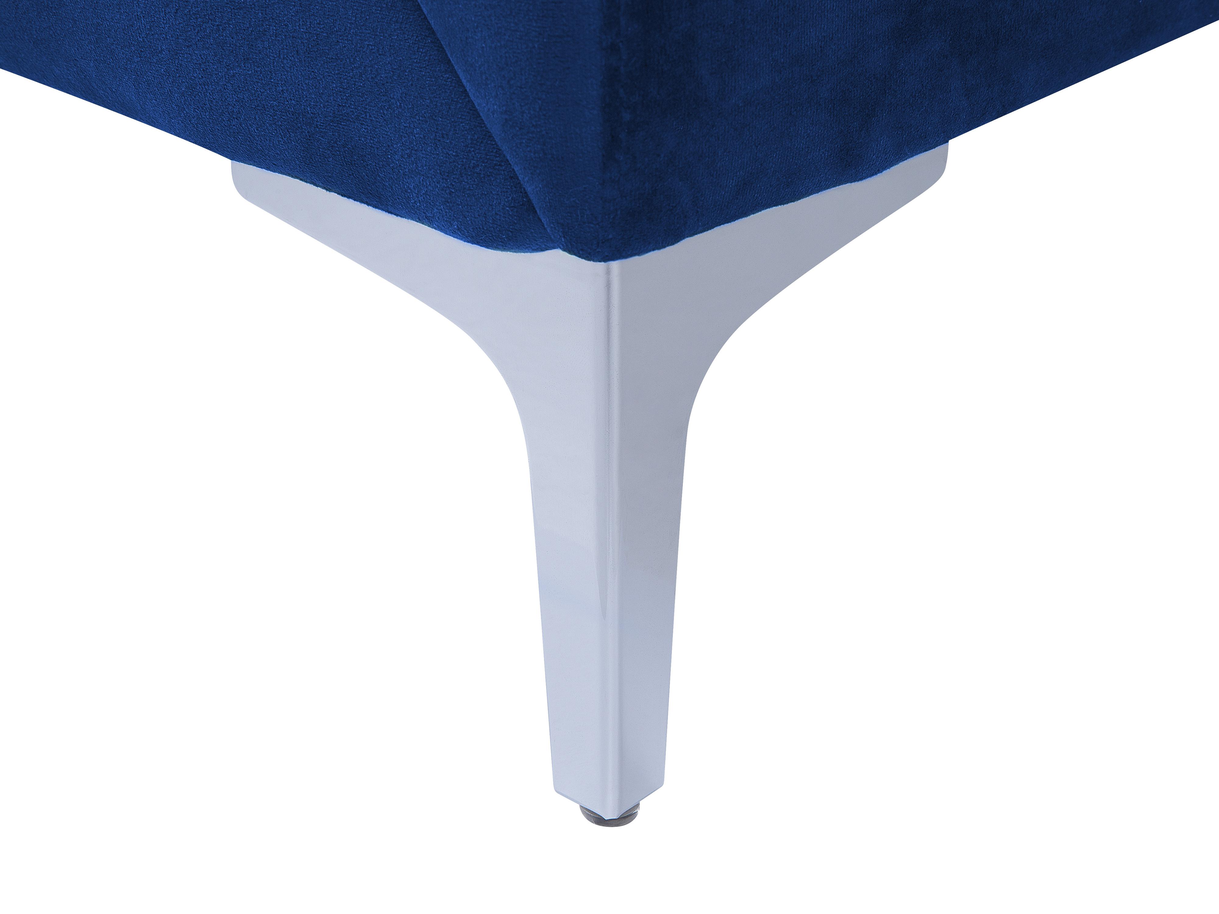 Bank 2-zits FENES Fluweel Marineblauw