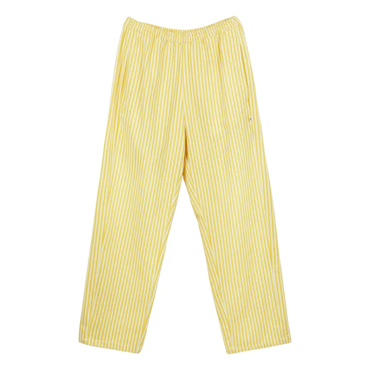 a.p Pantalon Denim Florise Rayures | Jaune
