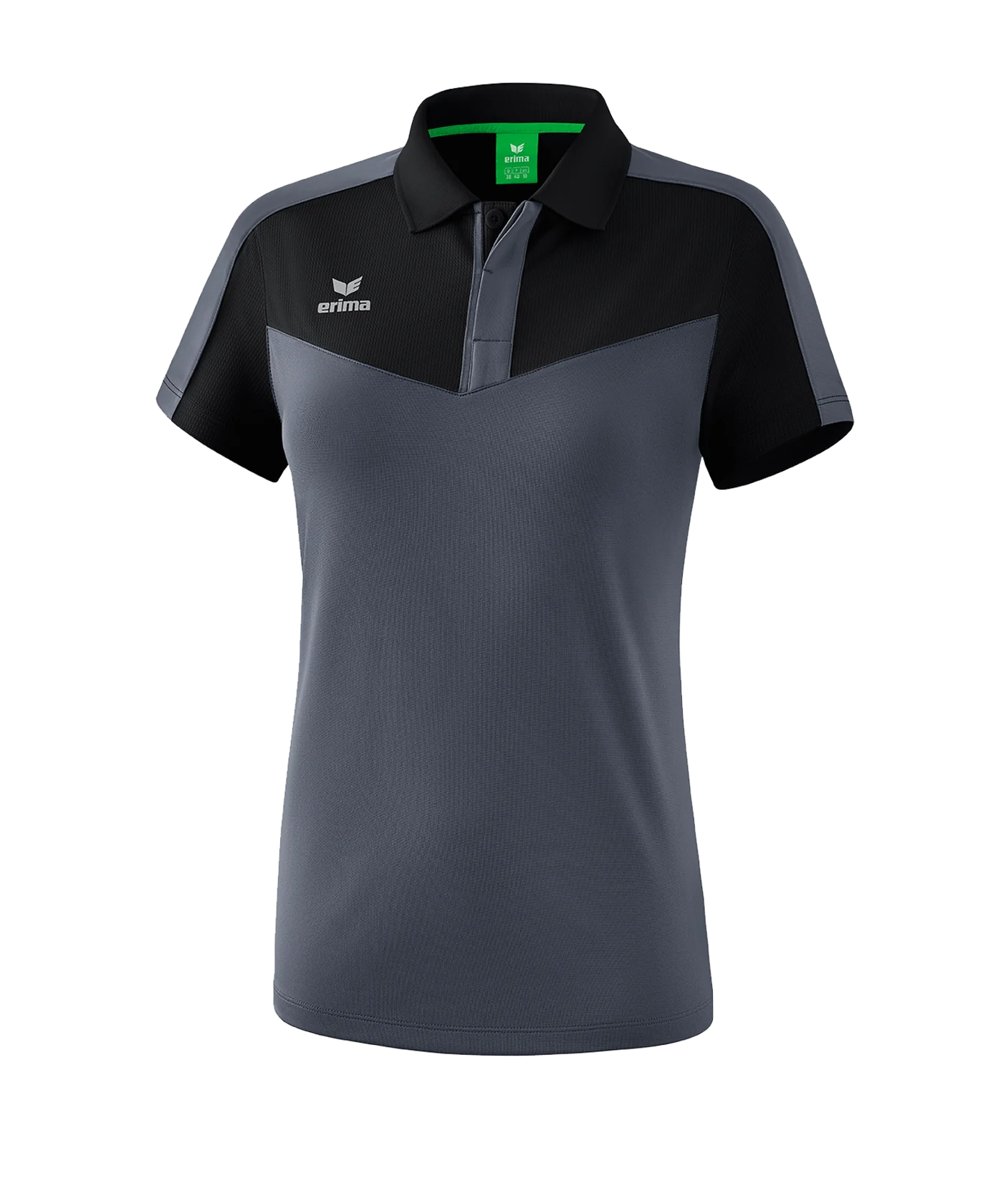 Erima Squad Poloshirt Damen Schwarz Grau