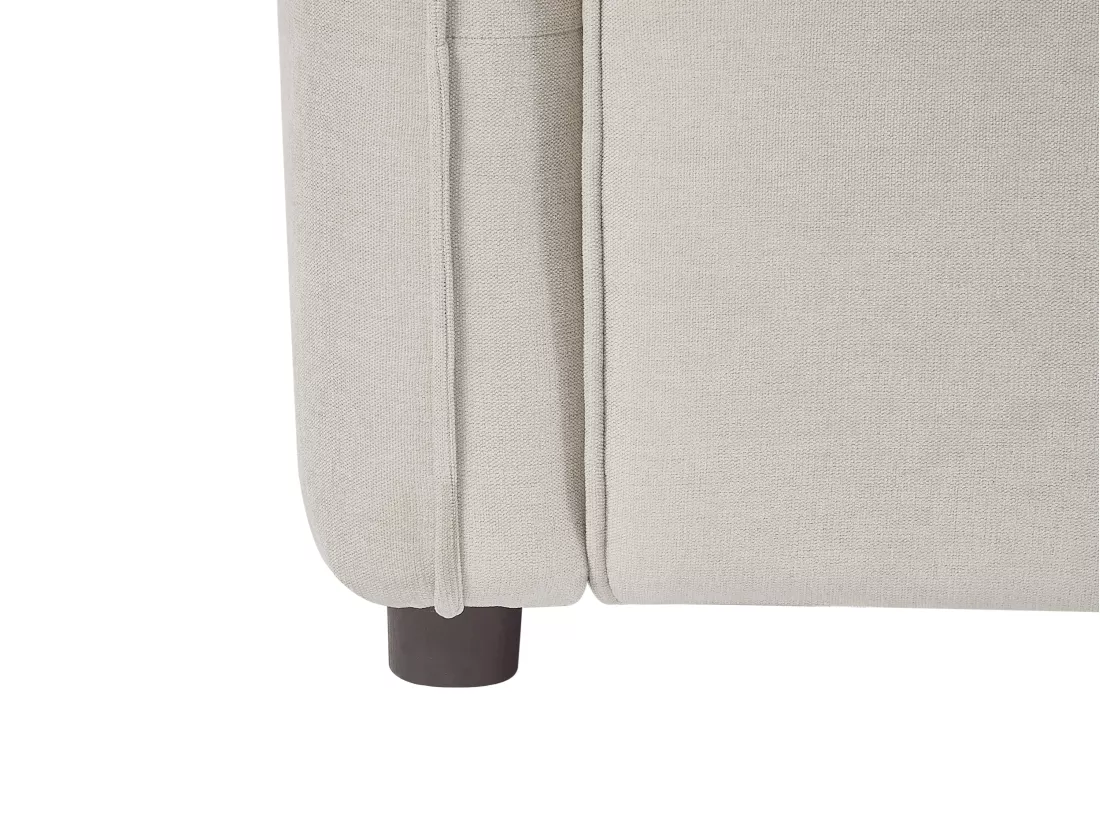 Canapé 3 places en tissu beige BALAVO