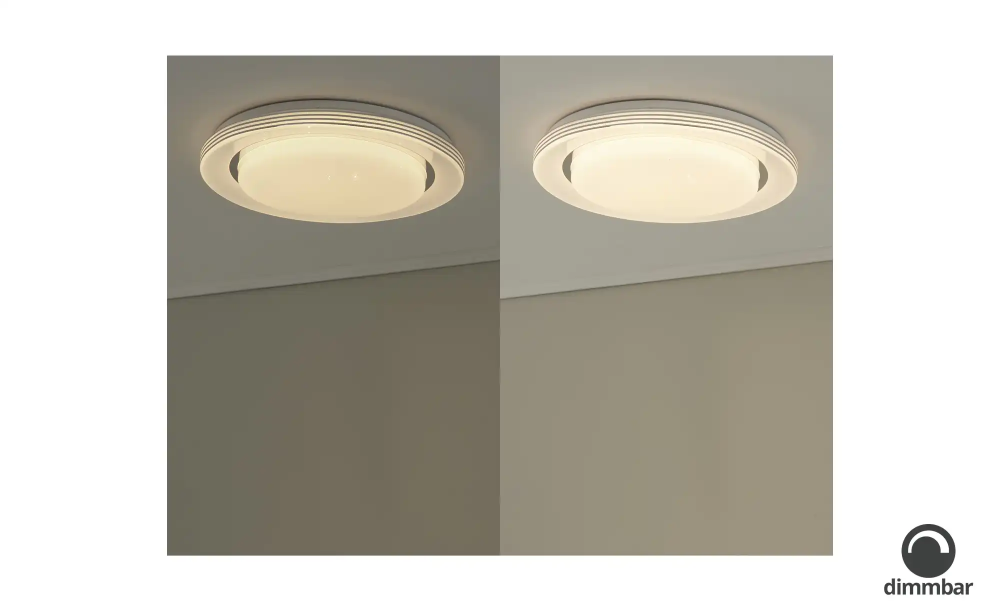 Trio LED-Deckenleuchte, weiß Starlight-Effekt ´groß´