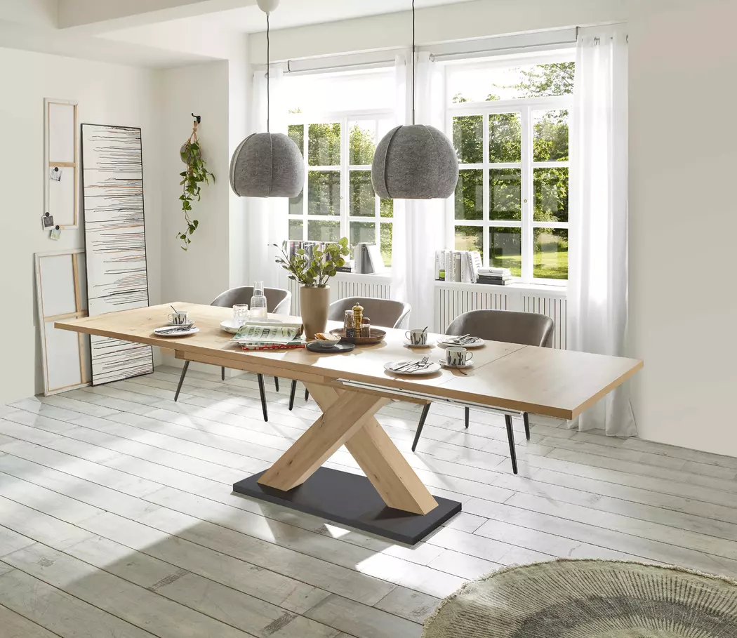 Esstisch mit Auszug Komfort Plus 160/260 x 90 cm