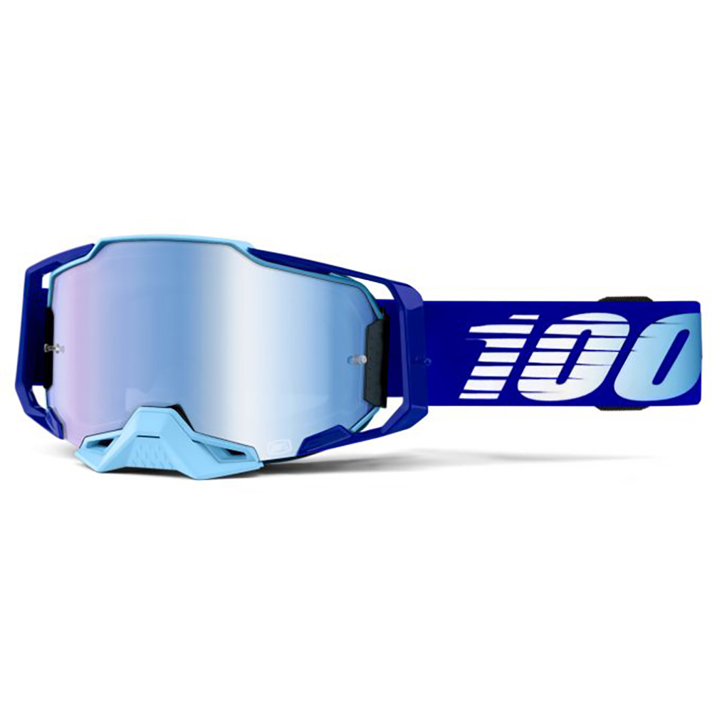 100% - Masque Armega Royal - Blue mirror Bleu / Blanc