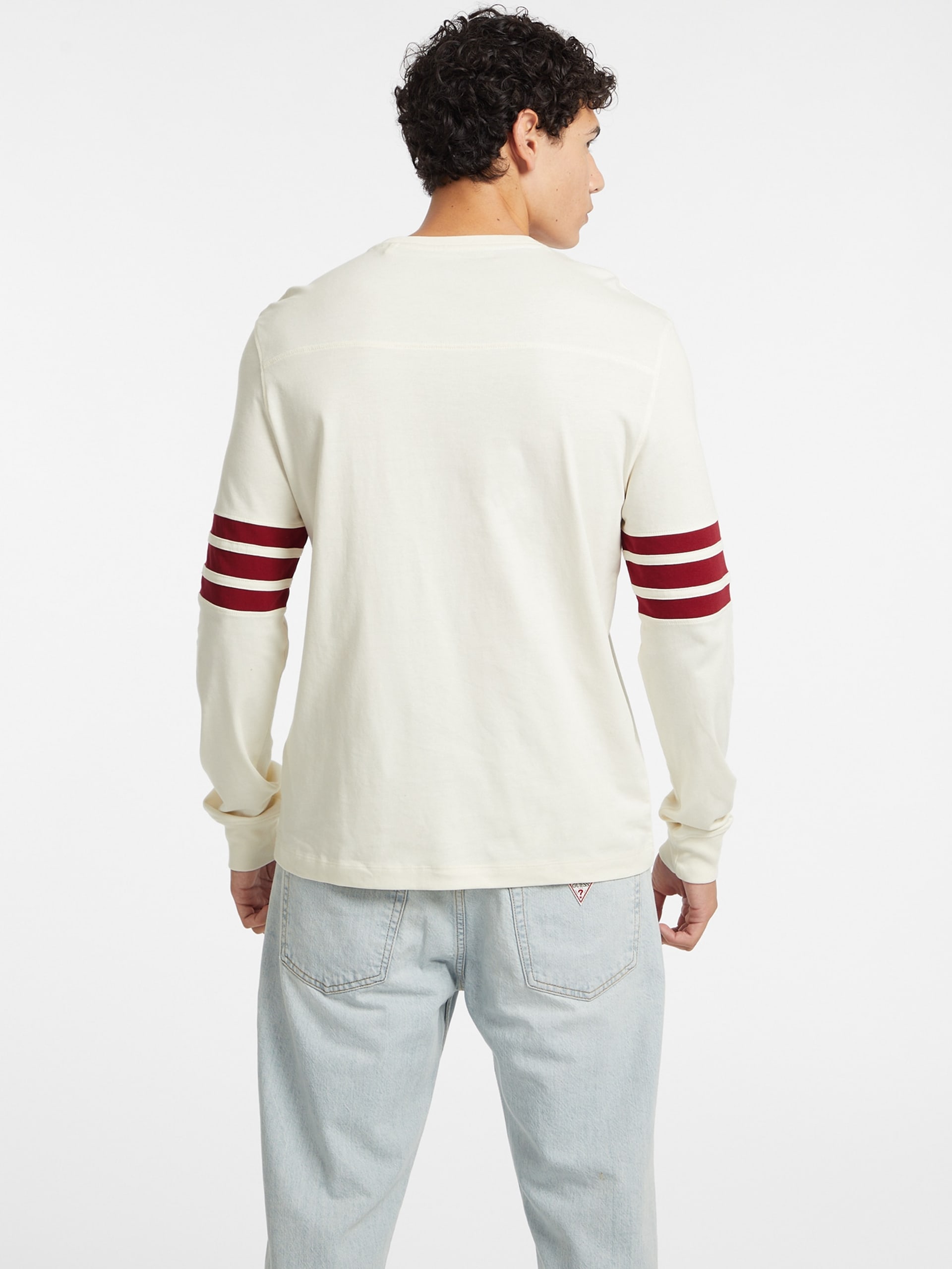Camiseta de manga comprida listrada número 81