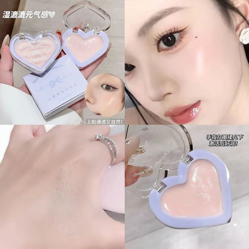 Cappuvini - Heart-Flipped Jelly Highlighter Balm - 2 kleuren