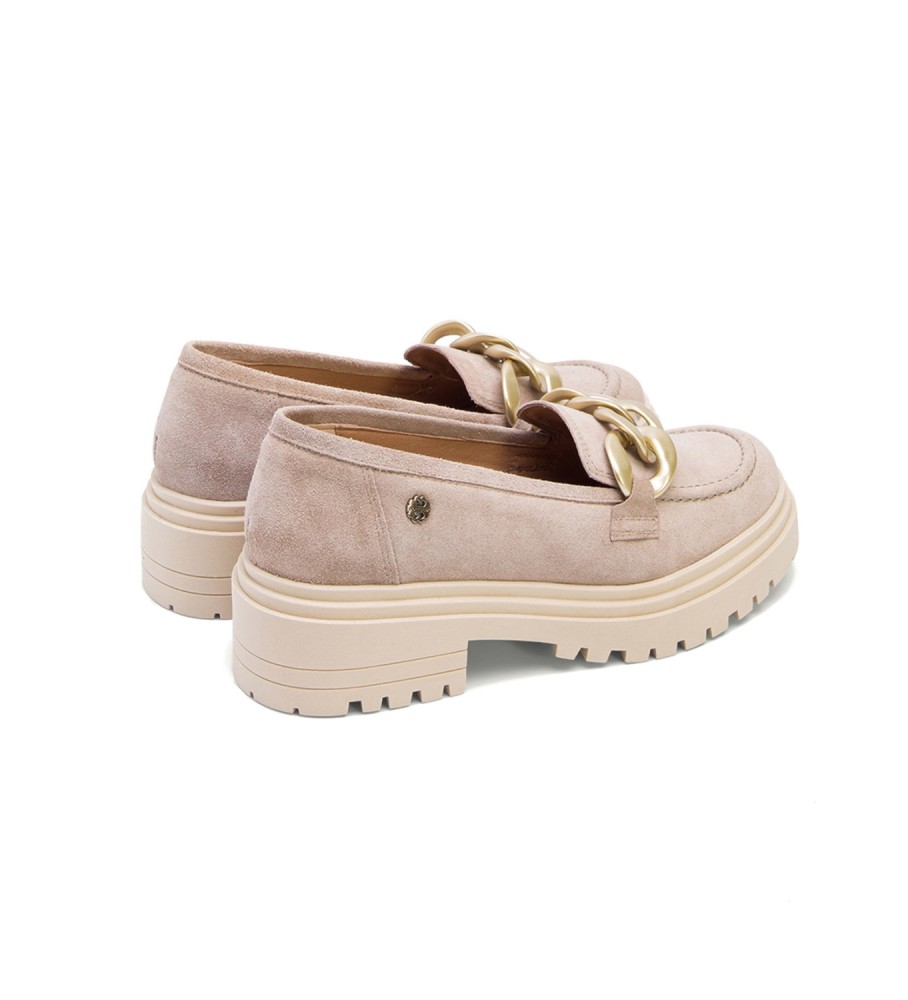 Mocassins de couro bege Porronet Saiko