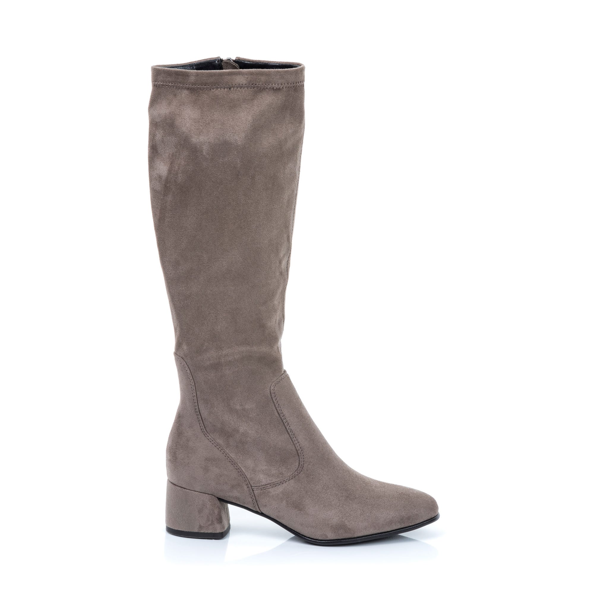 Bottes à talon compensé Femme taupe