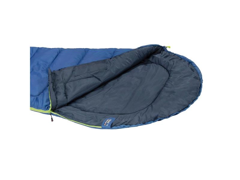 High Peak Schlafsack Action 250, Blue-Darkblue Maschinenwaschbarer Mumienschlafsack für Camping oder Besuch bei Freunden