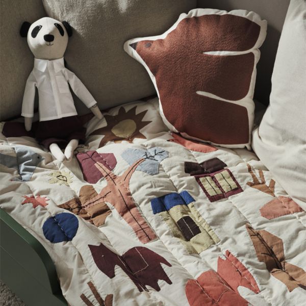 Ferm Living Swif Bird Kussen - Baked Clay