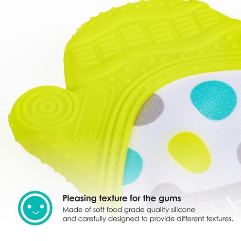 Glüv Mitaine de dentition pour bébé Gris - BBLÜV