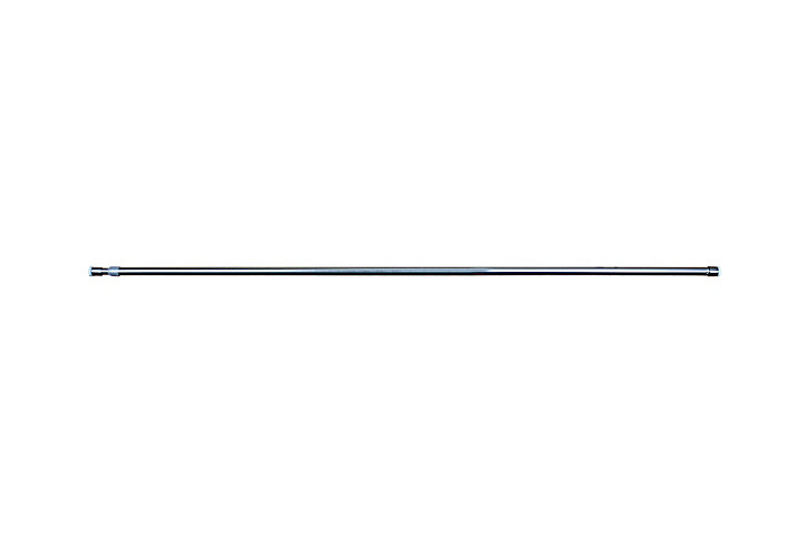 Kit barre de rideau GoodHome 70/100 Konera Nickel