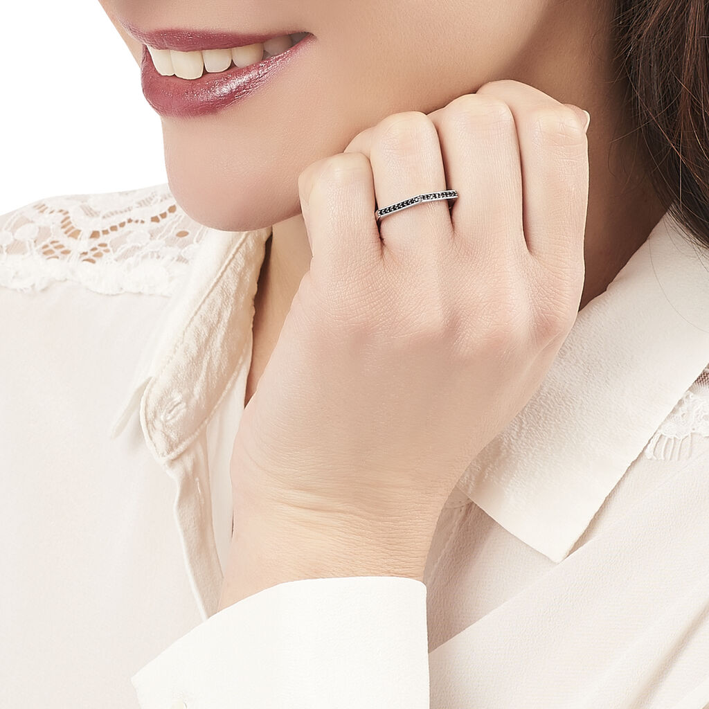 Bague Souhyla Argent Blanc Oxyde De Zirconium