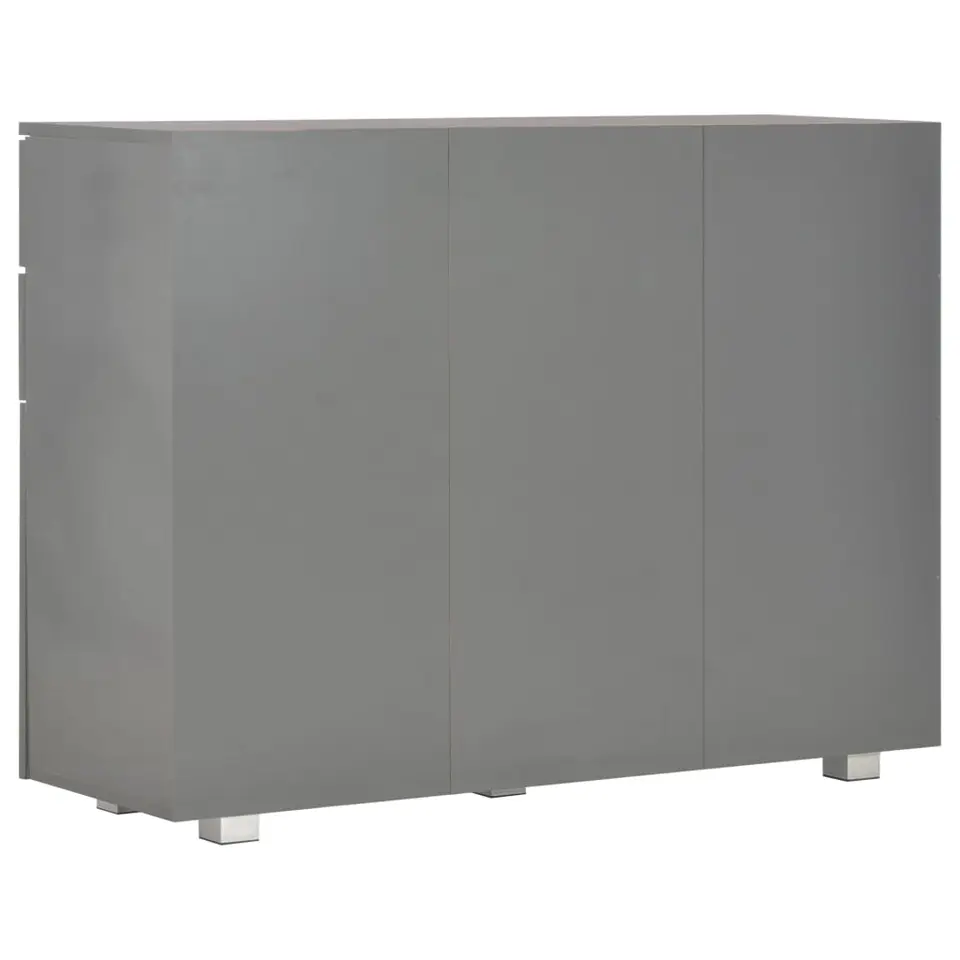 vidaXL - Dressoir - Grijs - Bewerkt hout