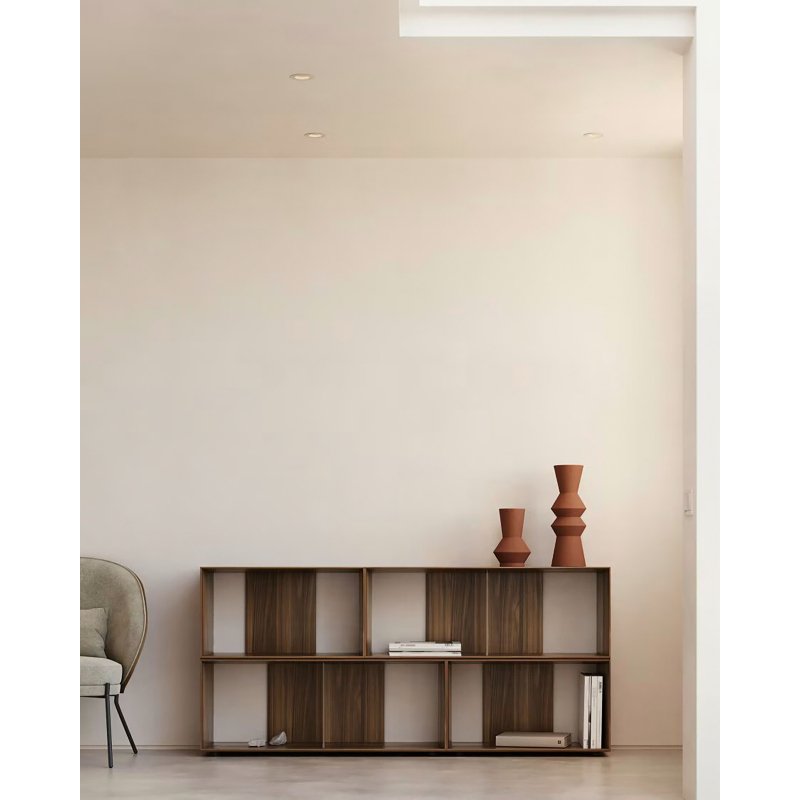 Lot de 4 étagères Litto modulables en placage de bois 168 x 76 cm