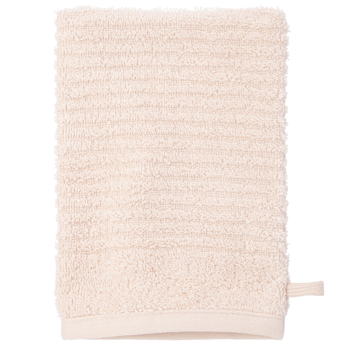 My Home Waschhandschuh mit Rippstruktur hellbeige