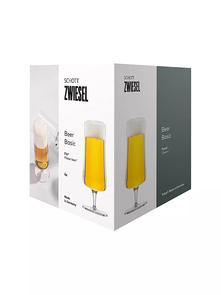 ZWIESEL GLAS Birglas 4er Set PILS 0,3l transparent