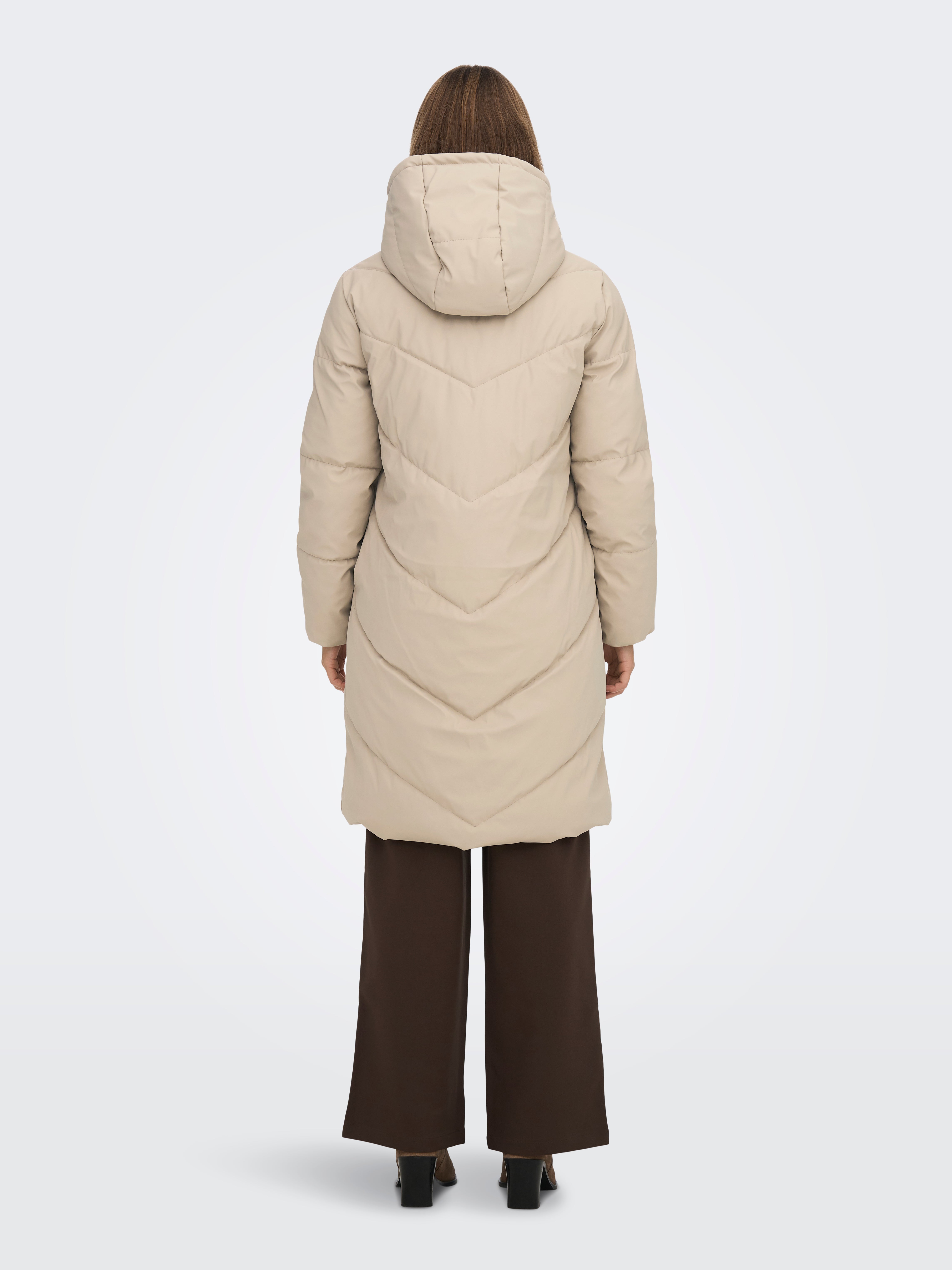 JDYULRIKKA Steppmantel Simply Taupe