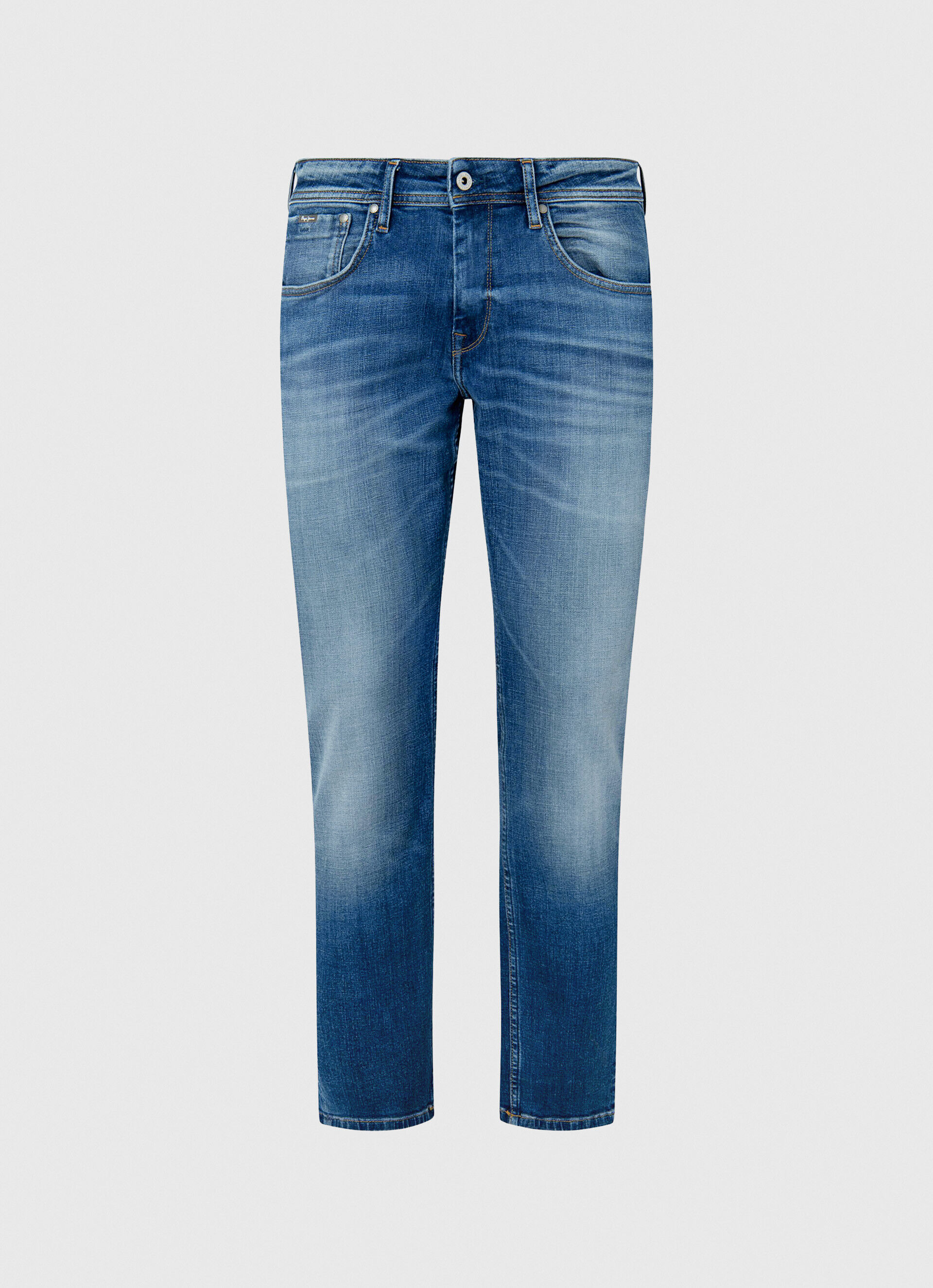 Calça jeans com modelagem Cash Fit e cintura regular - jeans