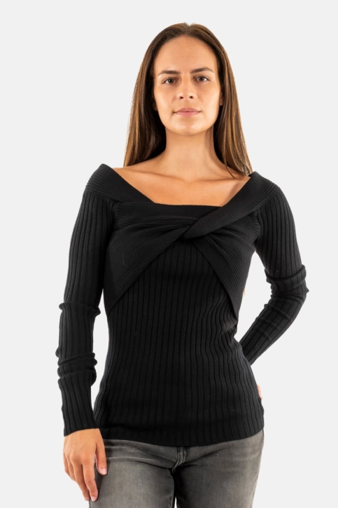 Pull hiver guess jeans milana jblk jet black a996