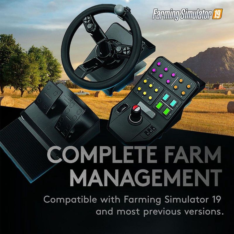 Saitek - Farm Sim Controller - Stuurwiel - 900 Graden - Met 24 Knoppen