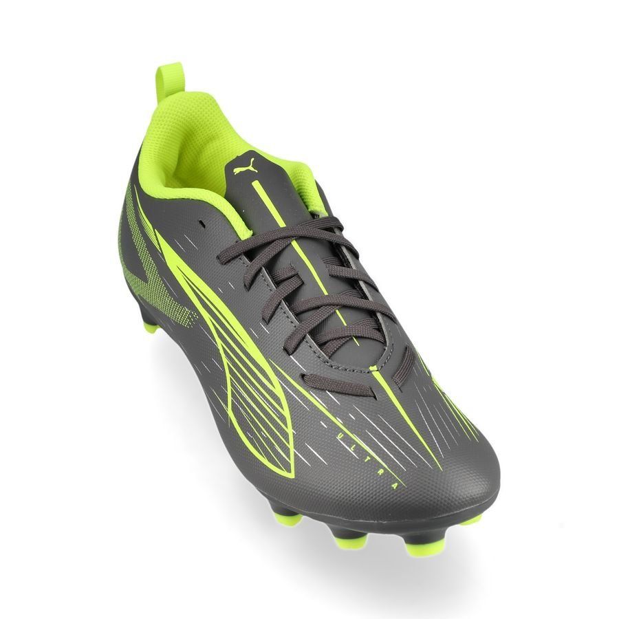 PUMA Ultra 5 Play FG/AG Audacity - Matte Aged Silver/Jaune/Argenté Enfant