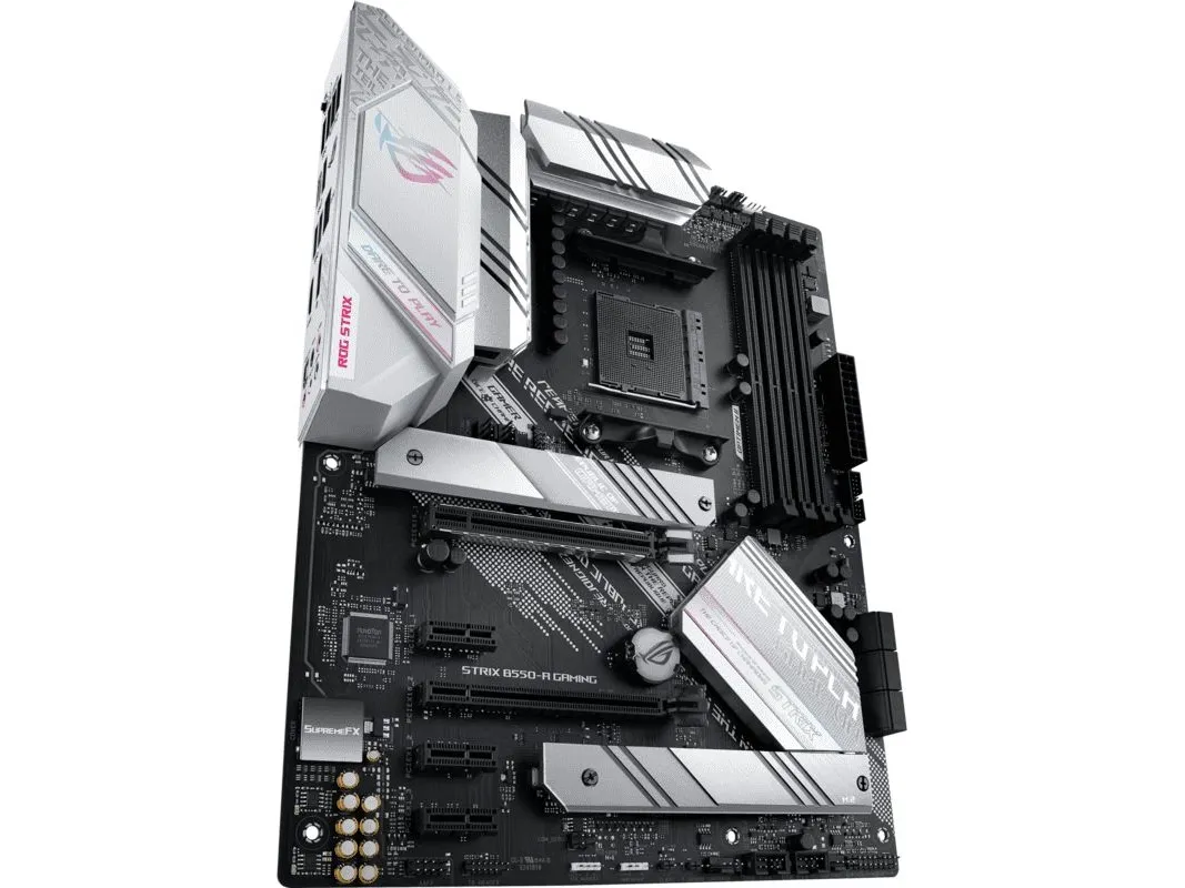 ASUS ROG STRIX B550-A GAMING - Bundkort - ATX - Socket AM4 - AMD B550 Chipset - USB-C Gen2, USB 3.2 Gen 1, USB 3.2 Gen 2 - 2.5 Gigabit LAN - onboard grafik (CPU påkrævet) - HD Audio (8-kanaler)