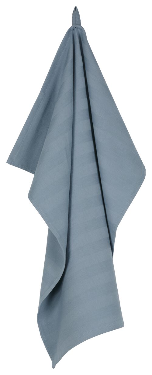 torchon 65x65 coton bleu clair