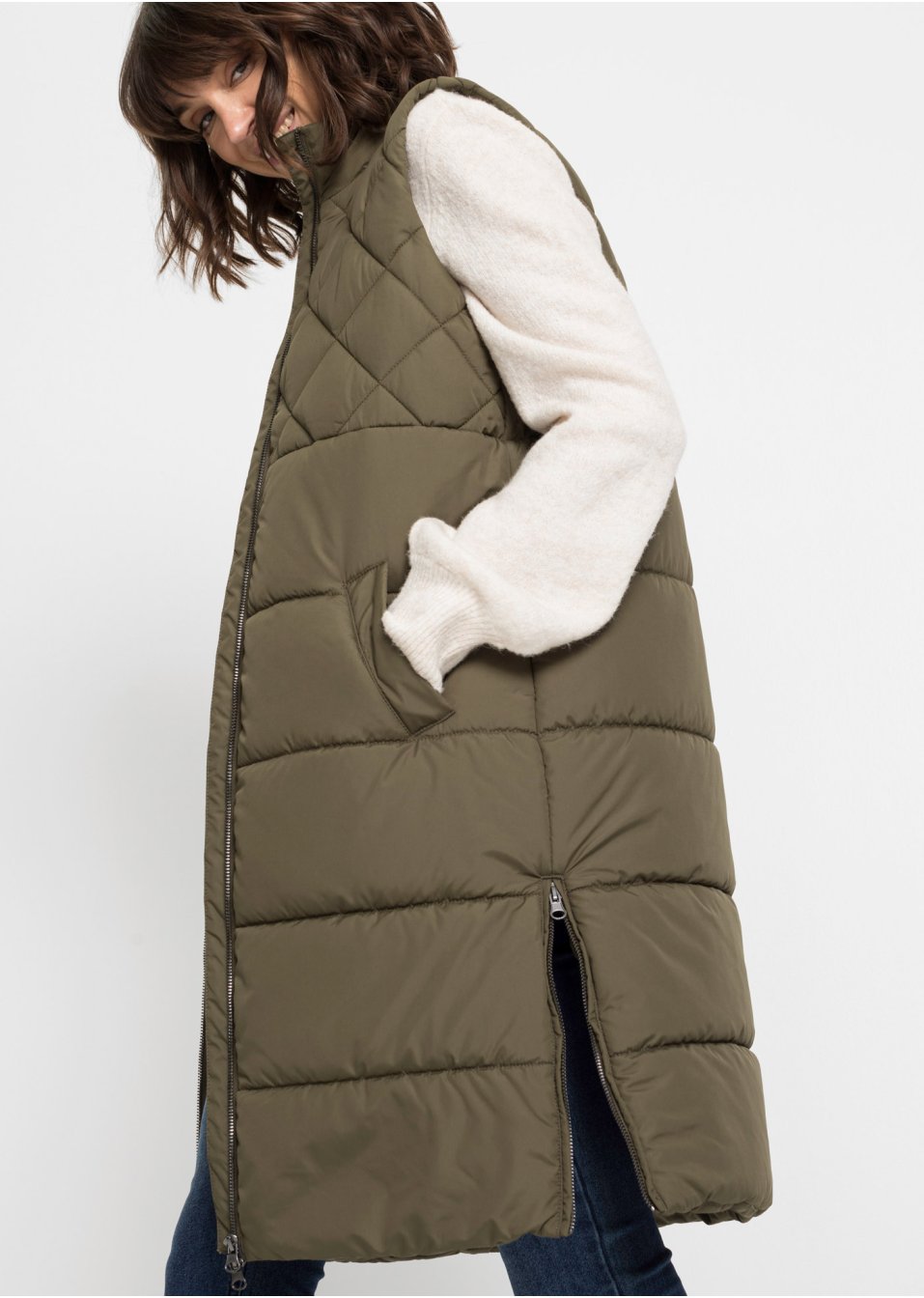 Veste sans manches matelassée en polyester recyclé