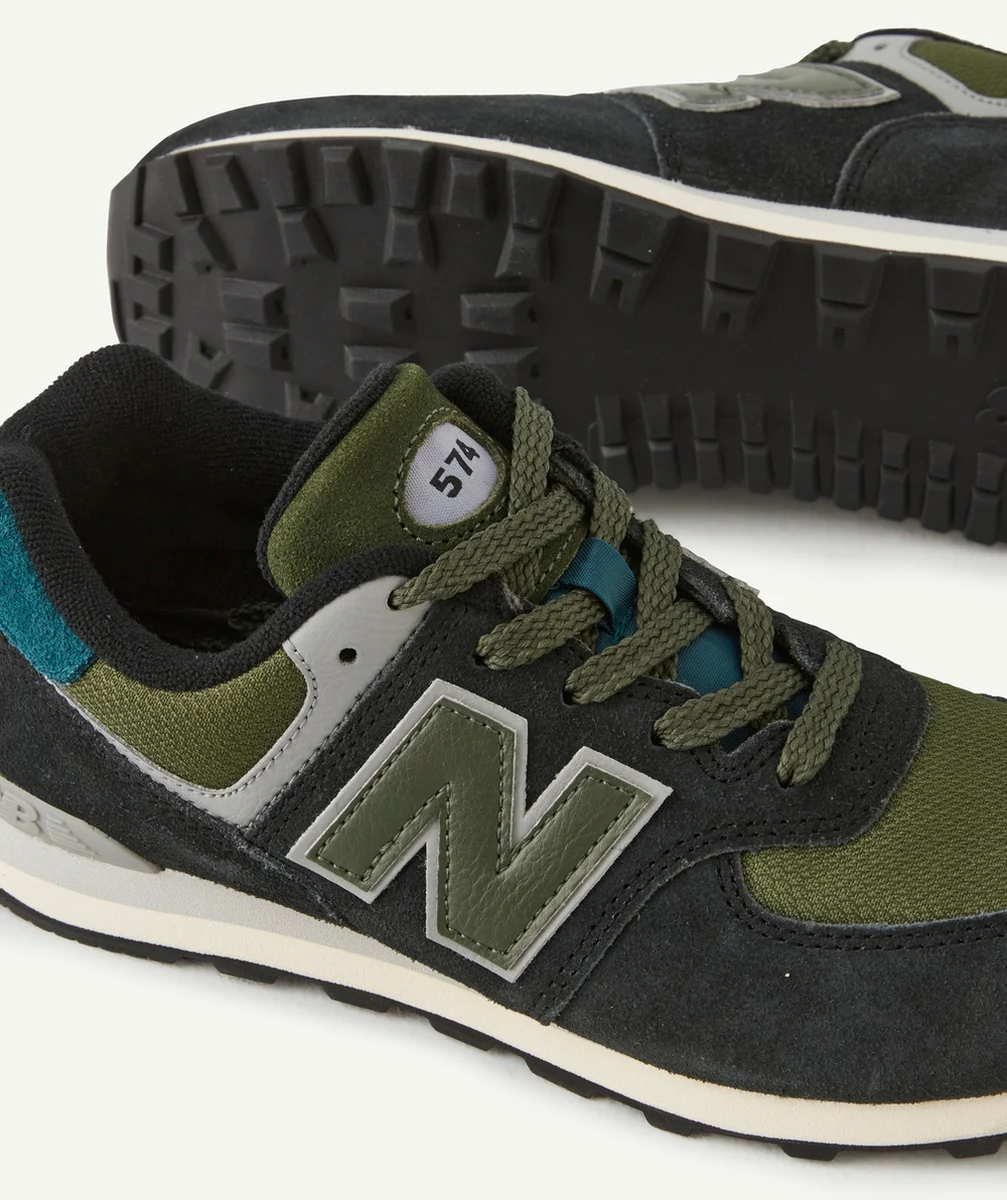 NEW BALANCEBASKETS À LACETS 574 GARÇON BLEU FONCÉ