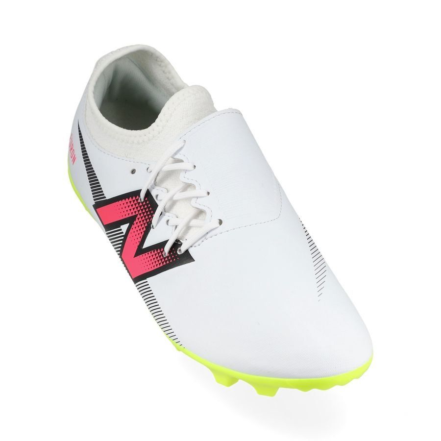 New Balance Furon V7 Dispatch FG - Blanc/Violet/Jaune Fluo