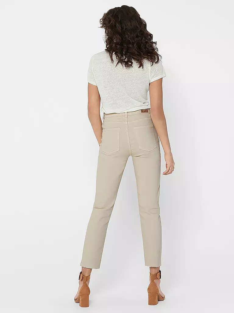 ONLY Hose Straight Fit Highwaist Curvy ONLEMILY beige