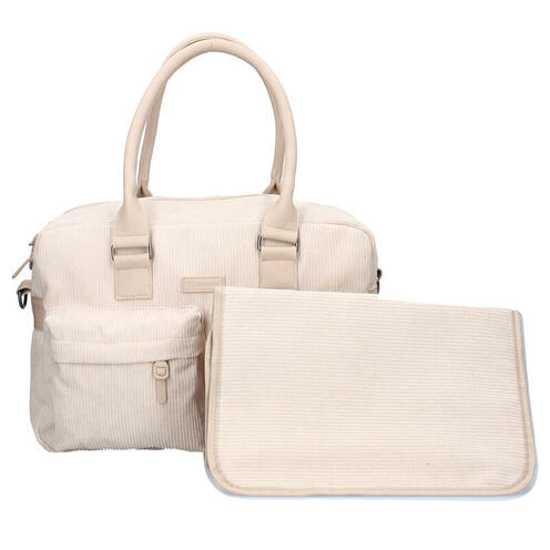 Sac à langer velours côtelé sable - KIDZROOM