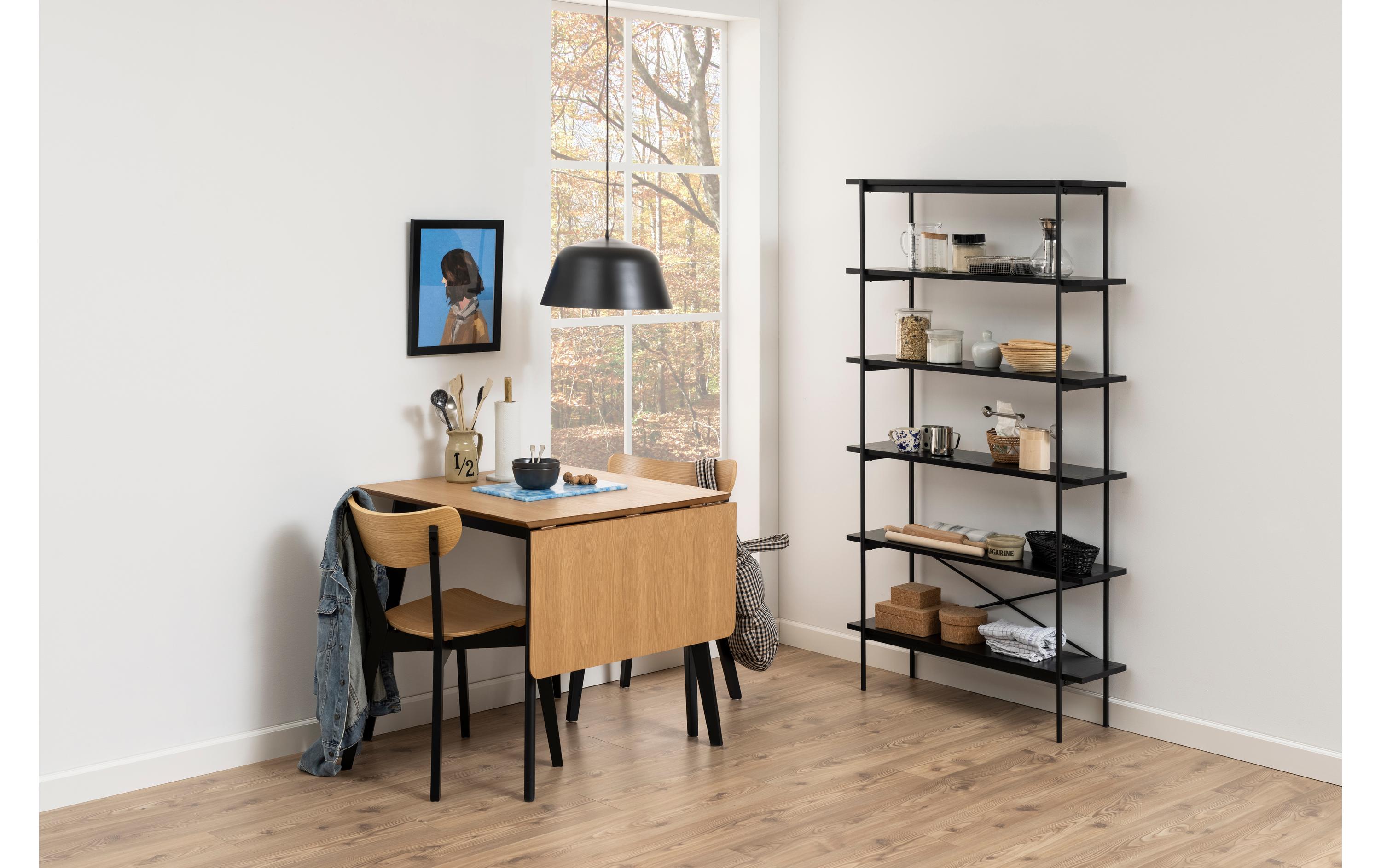Tisch Roxby Nature/Schwarz<br>Esstisch mit Verlängerung