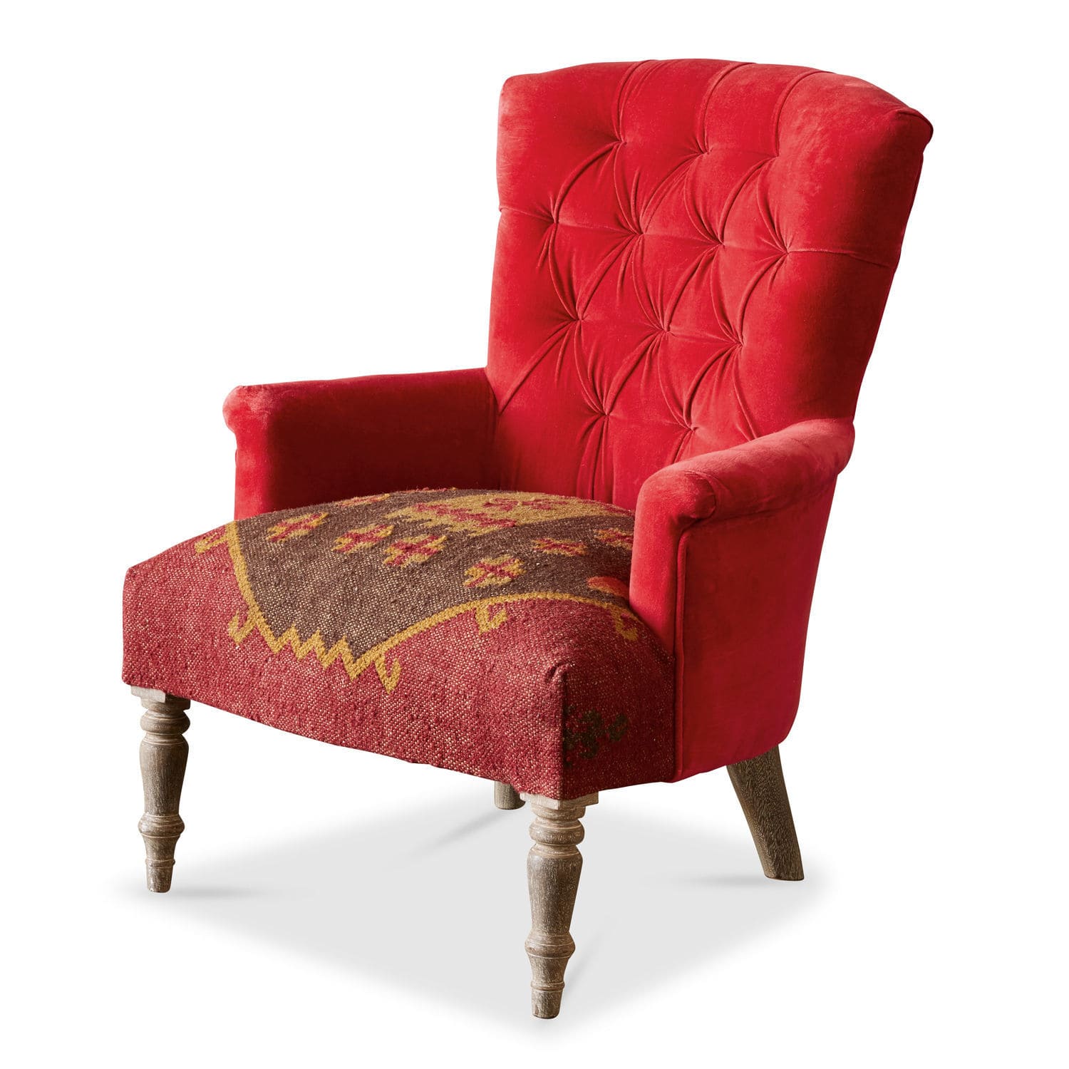 Sessel Hinsdale rot/braun