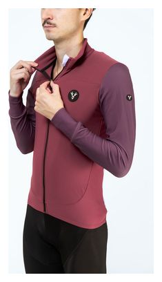 Maillot Manches Longues LeBram Ventoux Uni Bordeaux