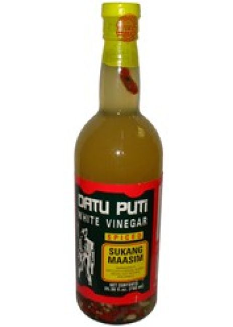 Datu Puti White Vinegar Spiced Sukang Maasim  bottle 750ml