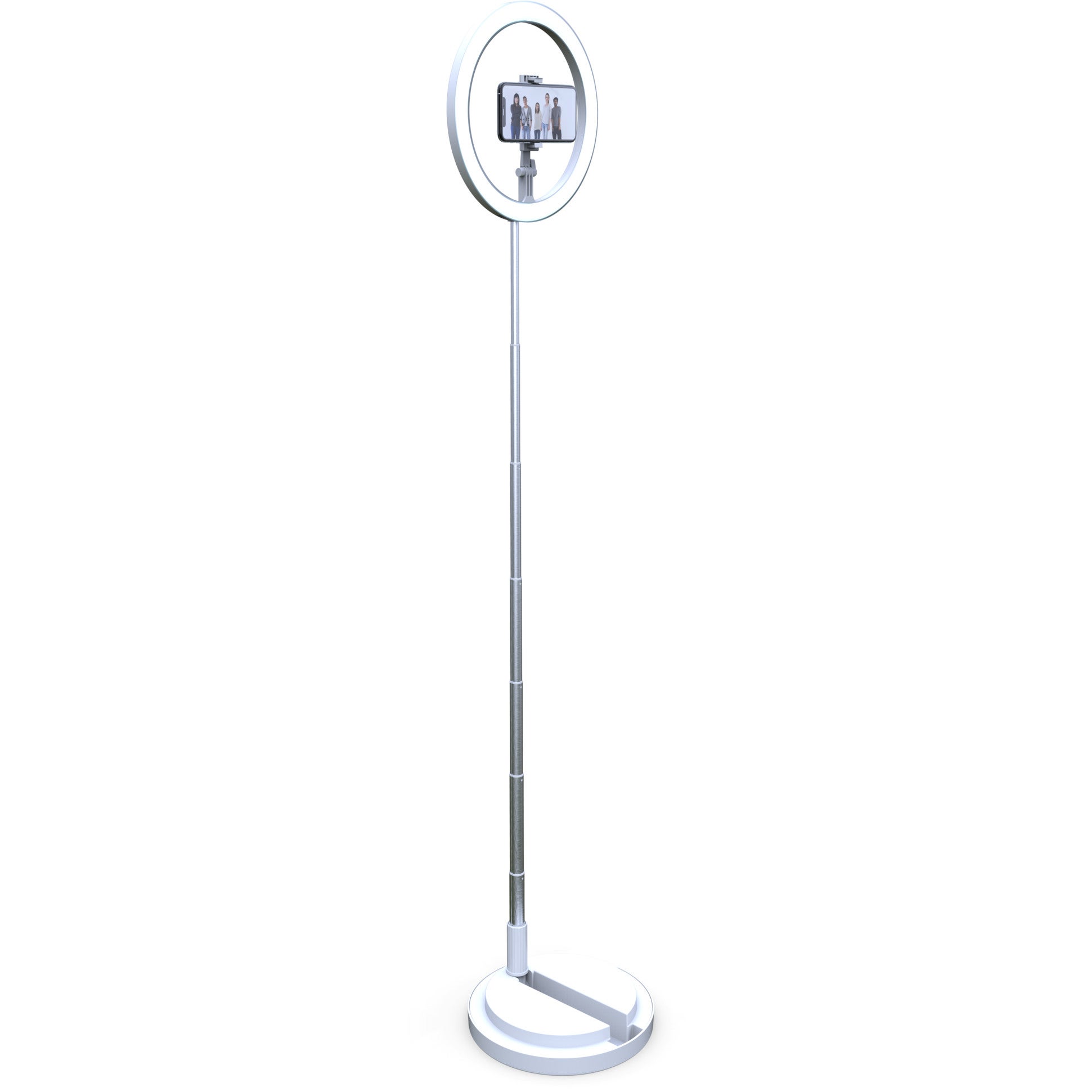 Digipower GO VIRAL - Invisilight ringlicht met vloerstatief en smartphonehouder