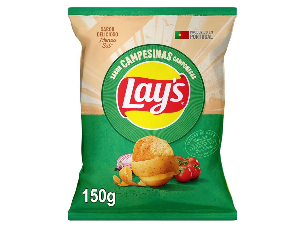 BATATAS FRITAS LAY'S CAMPONESAS 150G