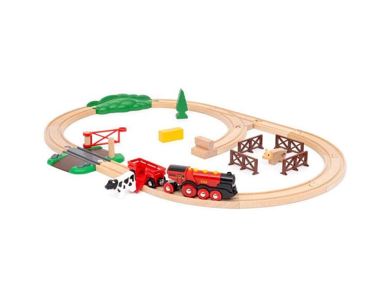 BRIO BRIO World Mighty Red Train Set Bauernhof-Zugset