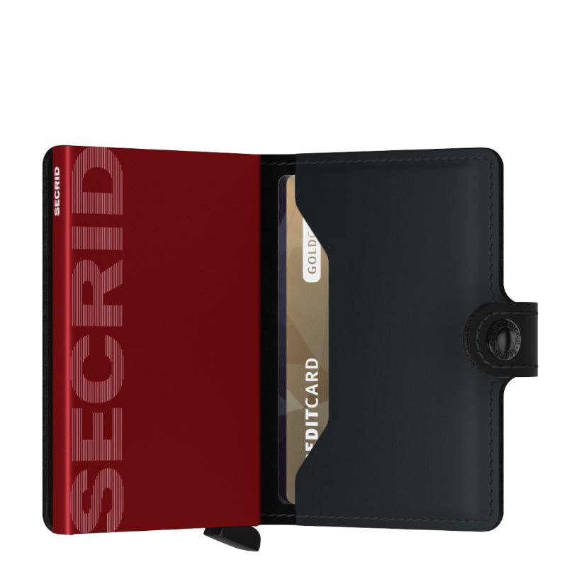 Secrid Mini Wallet Matte Black & Red