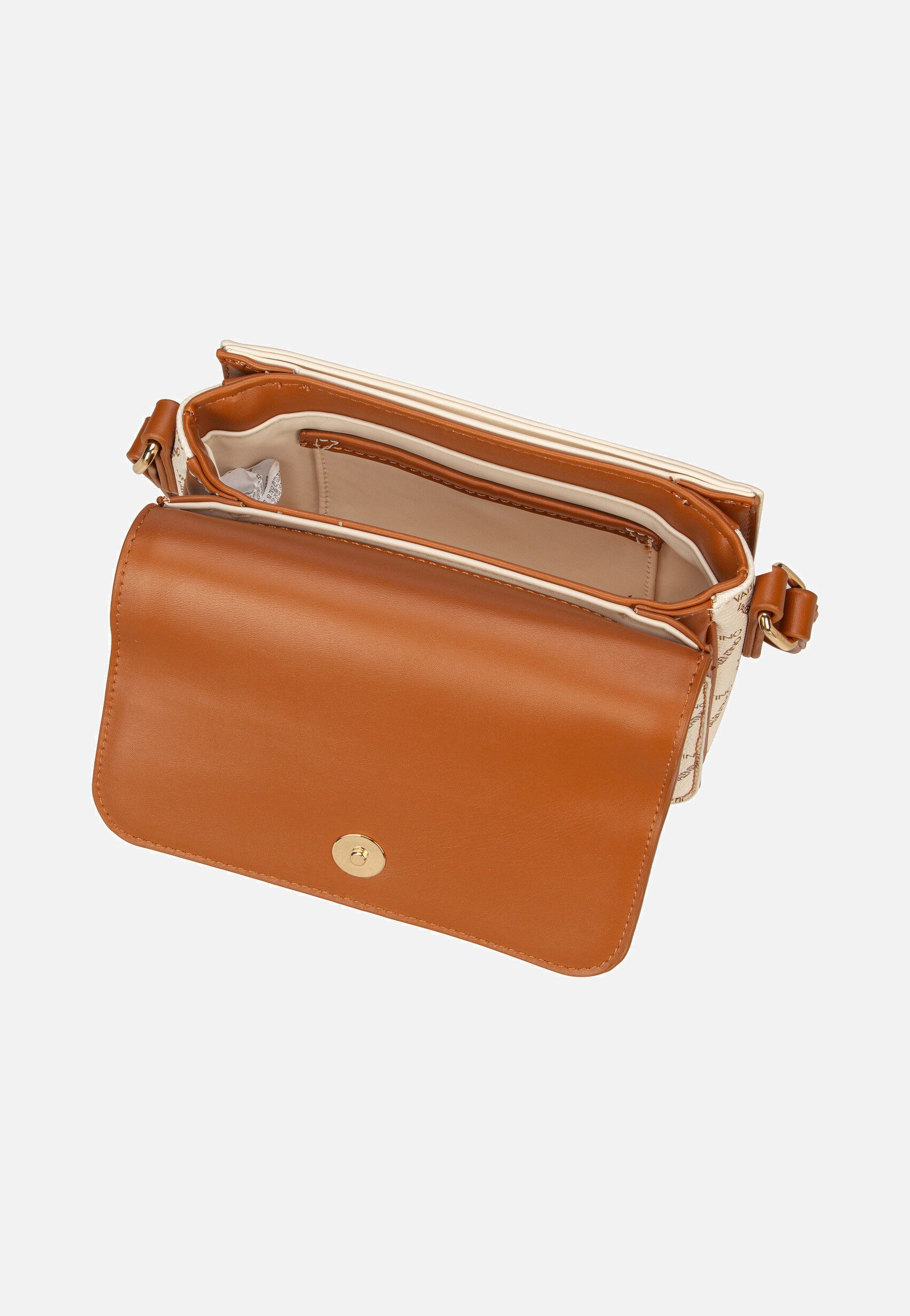 Lady RE GT09 Bianco/Cuoio - Crossbody Bag