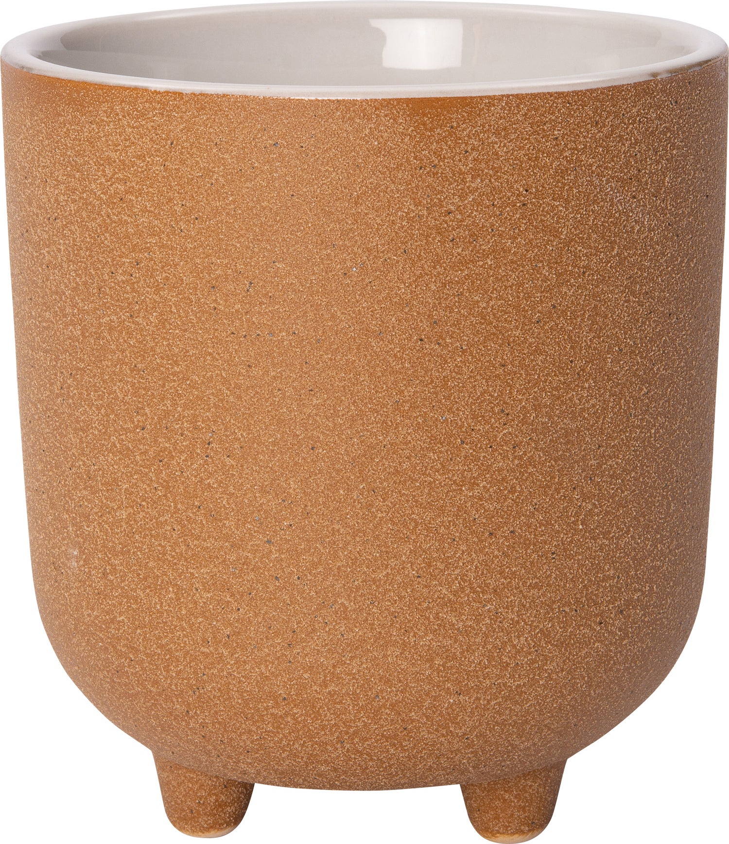 Intratuin bloempot op poten Adrienne oranje D 18 H 18,5 cm